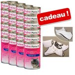 Boîtes Feline Porta 21 24 x 400 g + Couverture Creamy Cat thon & crevettes