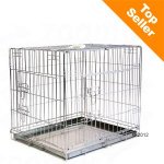 Cage de transport pour chien Double Door L 78 x l 55 x H 61 cm (taille M)